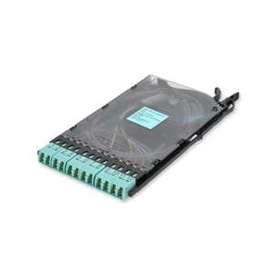 Corning EDGE-CS12-AD-P00QU 12 Fiber Shuttered LC Duplex Splice Cassette OM4 - Afbeelding 1 van 1