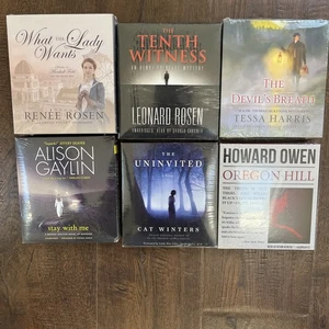 Audiobooks Books on CD Lot 6 Fiction General  Sealed New DG41 - Picture 1 of 1