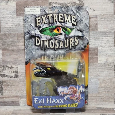 Extreme Dinosaurs Evil Haxx Deadly Velociraptor Con Hojas De Colección 1997 - Nuevo Foto 1 de 4