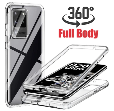 For Samsung Galaxy S21 ULTRA 5G 360 Clear Front + Back Full Case Screen Cover