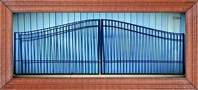 ¡En oferta! Puerta de entrada #1094 20' estilo hierro forjado acero metal seguridad Foto 1 de 3