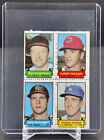 1969 TOPPS STAMPS PANEL MLB #NNO Drabowsky Brown Reichardt Osteen 4 In 1