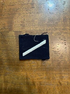 Authentic WWII US Navy USN Hash Marks Patch White on Black - Picture 1 of 2
