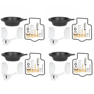4×Carburetor Repair Kit Diaphragm Float For KAWASAKI Zx6R Zx600 ZZR600 - Picture 1 of 11