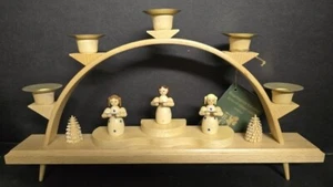 Richard Glasser Christmas Advent Children Singing 5-Candle Holder - 7.0" Tall - Picture 1 of 12
