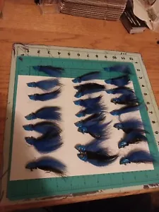 Nos Bucktail Jigs 3/8 Black /blue 24 Total - Picture 1 of 19