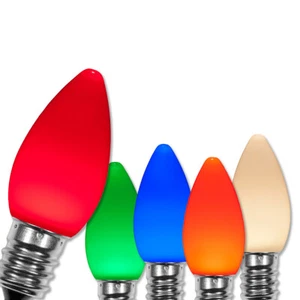 OptiCore C7 Unbreakable Christmas Light Replacement Bulbs, Vintage Smooth 25 ct. - Picture 1 of 44