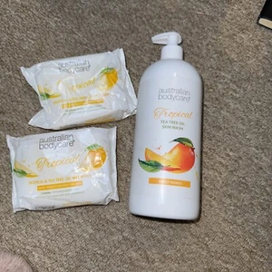 Australian Bodycare Tropical Skin Wash - 1000ml Plus 2 Packs Wipes - SEE DESC. - Picture 1 of 4