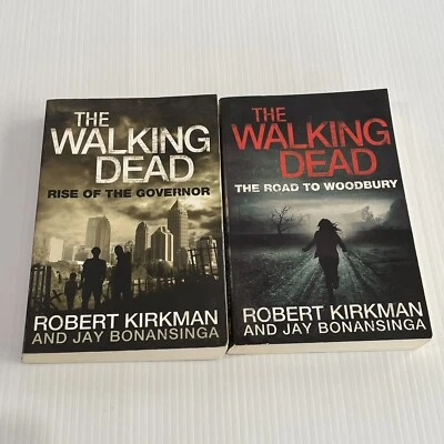 2 x Robert Kirkman THE WALKING DEAD Rise of the Governor, Road to Woodbury - image 1 of 4