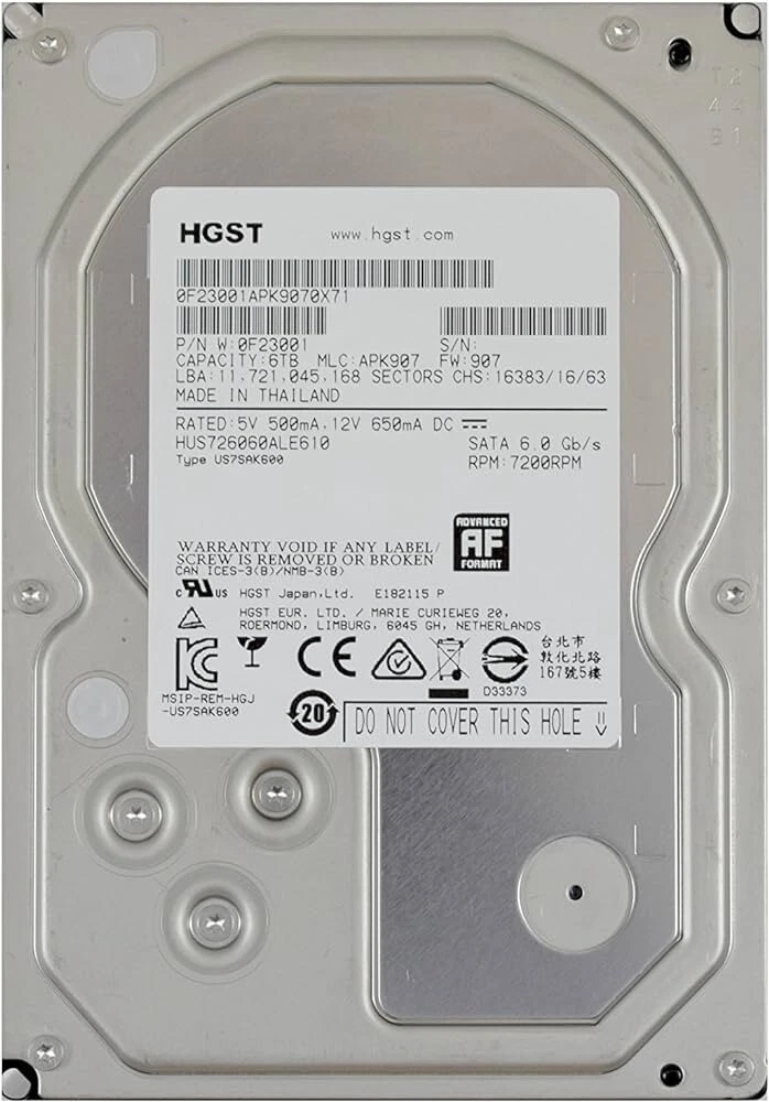 HGST Internal Hard Disk Drives 6 TB Storage Capacity for sale | eBay