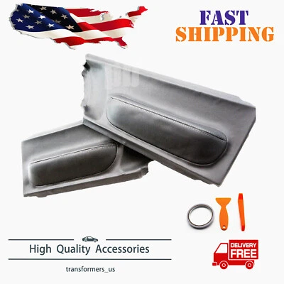 Panel de puerta insertar tarjetas cuero sintético apto para Volkswagen Beetle 98-10 gris Foto 1 de 4