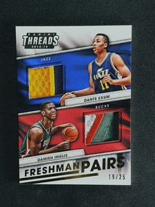 2014-15 Panini Threads - Freshman Pairs Prime #13 Damien Inglis / Dante Exum /25