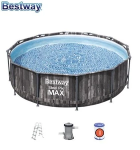 Piscina Fuori Terra Rotonda da Giardino BESTWAY 5614X Steel Pro Max cmØ366x100h