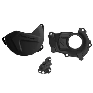 Polisport Clutch & Ignition Cover Protector YAMAHA YZ450F 18-22 Black - Picture 1 of 1