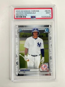 Jasson Dominguez Yankees 2020 Bowman Chrome #BCP8 Prospects (1st Bowman) PSA 9 - Picture 1 of 2