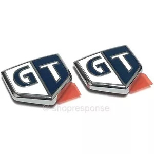 JDM Nissan Blue Side Fender GT Emblem x2 Fits 98-02 Skyline GT R34 63896-AA000 - Bild 1 von 2