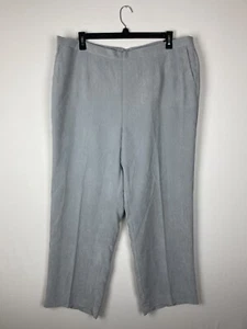 NWT Alfred Dunner Woman’s Classic Silver Solid Suede Stretch Pant’s-SZ-22W D56 - Picture 1 of 12