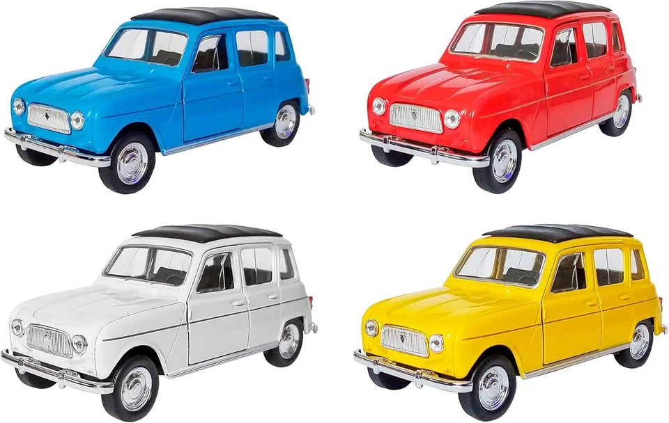 RENAULT 4 R4 Quatrelle Welly Modellauto Metall Modell Auto Spielzeugauto 4Var 55 - Bild 1 von 4