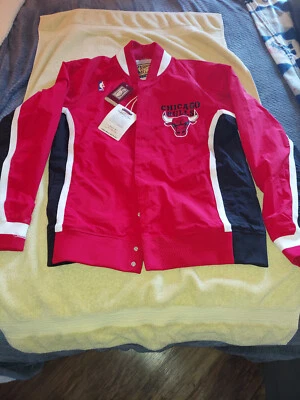 Chaqueta Chicago Bulls Mitchell & Ness 1992/93 Road Pippen Jordan Rodman Grande NBA Foto 1 de 4