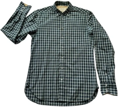 Rag and Bone Plaid Button Down Shirt Mens Medium Blue Tartan Casual Long Sleeve - Image 1 of 4