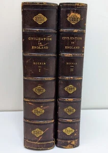 History of Civilization In England 2 Vols HC Buckle 1857-61 - Imagen 1 de 22