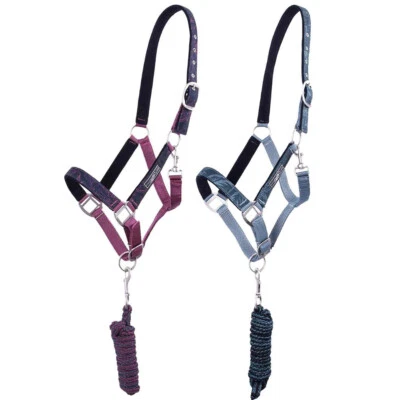 QHP Halfter Set Turnout flowers und leaves - Bild 1 von 3