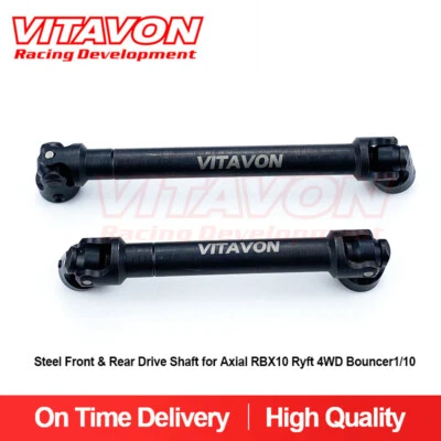 Vitavon HD Steel Front & Rear Drive Shaft for Axial RBX10 Ryft 4WD Bouncer1/10 - Image 1 of 4