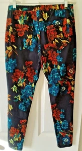 LILDE superweiche Jeggings Blumenmuster Baumwolle/Polyester/Elasthan Gr. L/XL - Bild 1 von 6