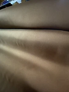 1.4m British manufactured brown silk fabric, scarves, pyjamas, ties, crafts - Picture 1 of 3