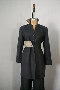 Xiao Studio Blue Linen/Woven Silk Jacket/Coat,Manoogian Maryam Nassir Zadeh M/L - Picture 1 of 11