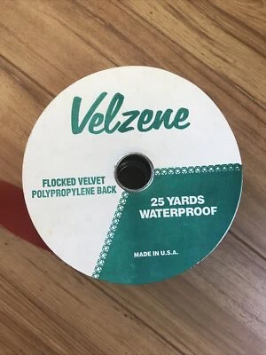 Velvet Ribbon RED Vintage Waterproof  2 3/4” - Image 1 of 4