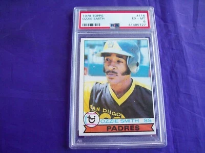 1979 Topps #116 Ozzie Smith PSA 6 - Imagem 1 de 2