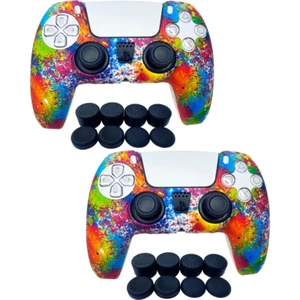 PS5 Controller Skin | Silicone Protector Cover Color Palette 2PK Skins - Picture 1 of 4