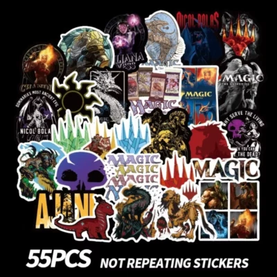Magic The Gathering Inspired Scrapbook/Skateboard Vinyl Sticker Set Of 50 Pieces - Image 1 of 4