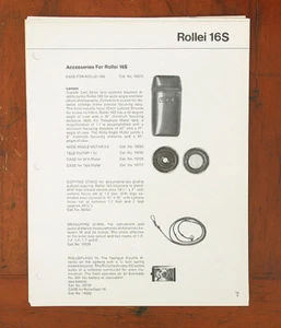 LOTE DE PÁGINAS DE CUADERNO DE DISTRIBUIDOR ROLLEI/101540 - Imagen 1 de 1