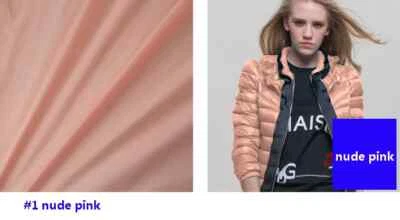 58"" de largura por jardas 420T nylon tafetá PU tecido à prova de plumas inverno - Imagem 1 de 4