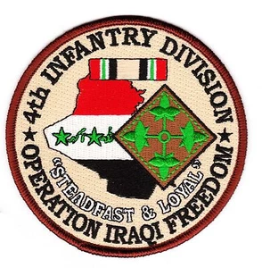 4. Infanteriedivision Operation irakischer Freiheitspatch - Bild 1 von 1
