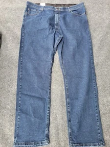 Wrangler Authentics Mens Classic 5-Pocket Relaxed Fit Cotton Blue Jean 40x32 New - Picture 1 of 9