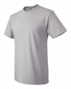 Para Hombre Pesado Algodón Camiseta-Fruit of the Loom Liso Casual Corto seeve T-Shirt Top