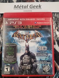 Batman Arkham Asylum Ps3 NoManual EN/FR Tested Free Shipping in Canada !! - Picture 1 of 5