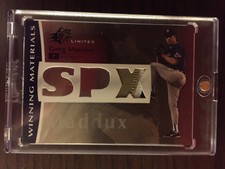 2008 SPx Winning Materials Limited Patch SPx #WM-GM Greg Maddux 77/99
