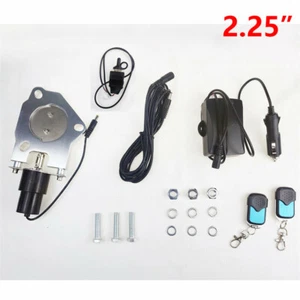 2.25" Electric Exhaust Cutout Valve Cut Out Kit with Manual and Remote Switch - Picture 1 of 12
