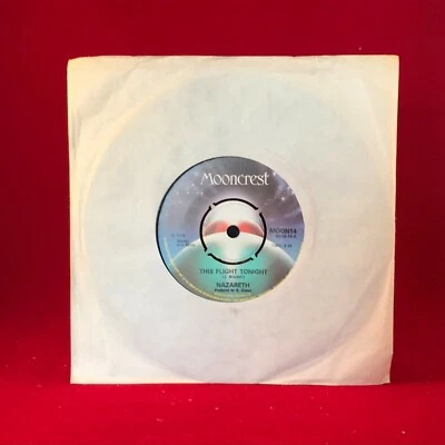 NAZARETH This Flight Tonight 1973  UK 7" vinyl single roger glover record 45 - Image 1 of 2