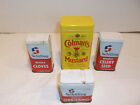 Lot of 4 Vintage Schilling & Coleman's Assorted Spice Tins