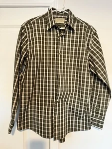 Cabela's Long Sleeve Button Up Shirt Plaid Green Men's Size M - Picture 1 of 4