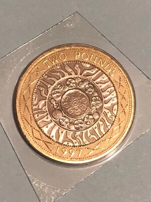 1997 £2 Technologies On Shoulders of Giants Two Pound Coin Uncirculated UK BUNC - Image 1 of 2