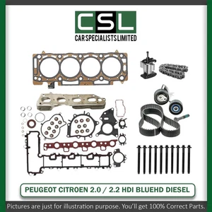 PEUGEOT CITROEN 2.0L DW10FUD HDI DIESEL BOXER TIMING BELT KIT + REBUILD PARTS - Picture 1 of 14