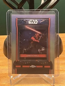 2025 Topps Chrome Star Wars Darth Maul Secret Bonus Stage SSP BS-M 1:160 Hobby - Picture 1 of 2