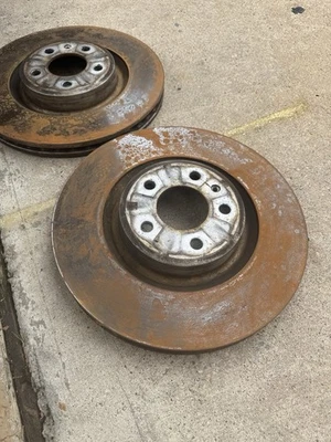 Juego de rotores de disco de freno delantero izquierdo derecho original Porsche Macan 2020 par 25 k millas Foto 1 de 4