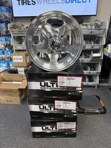 (Set of 4) Ultra 50 5 Spoke 16x8 8x6.5" -6mm Machined Wheels Rims 16" Inch - Picture 1 of 17